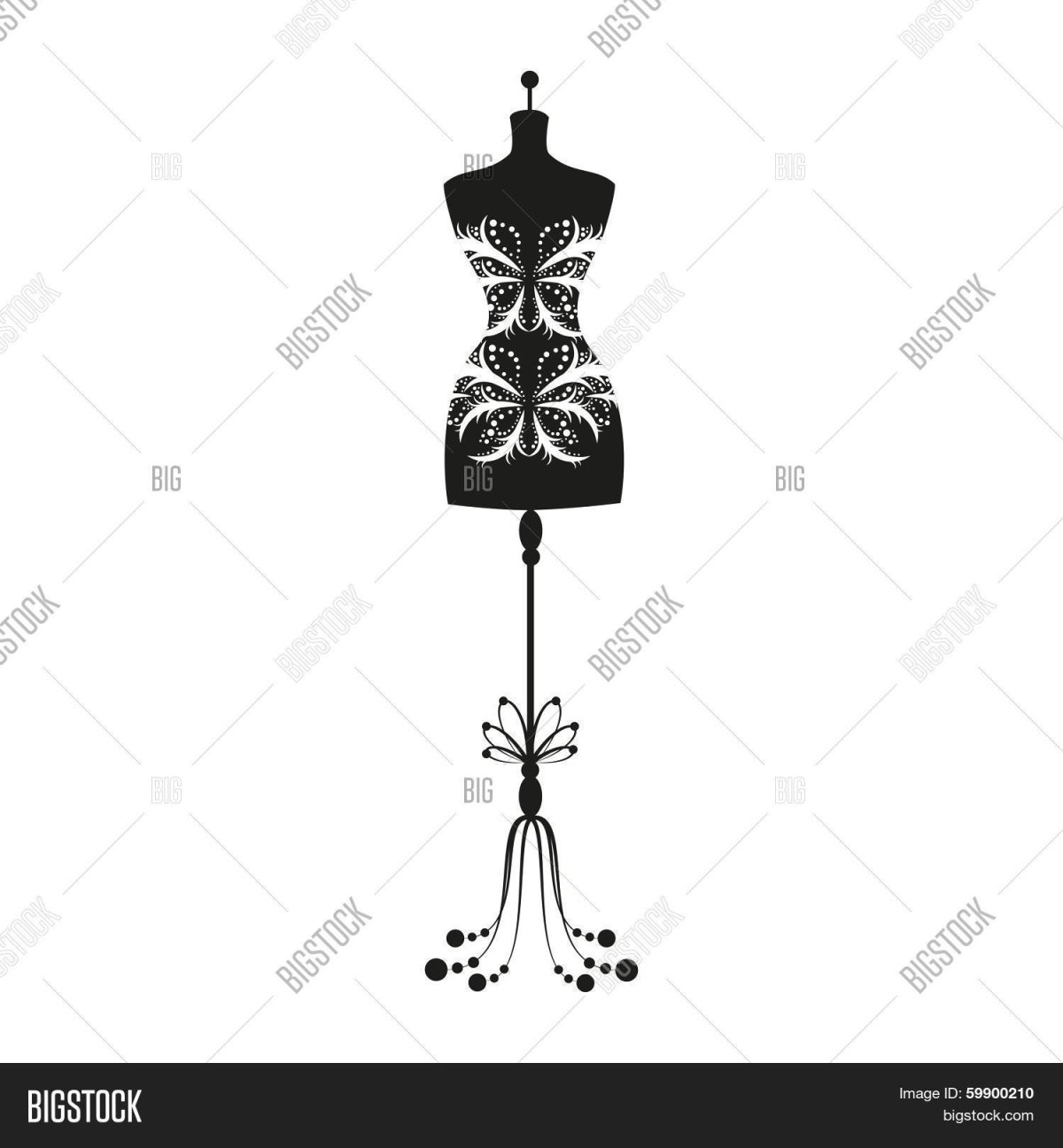 Манекен с узором