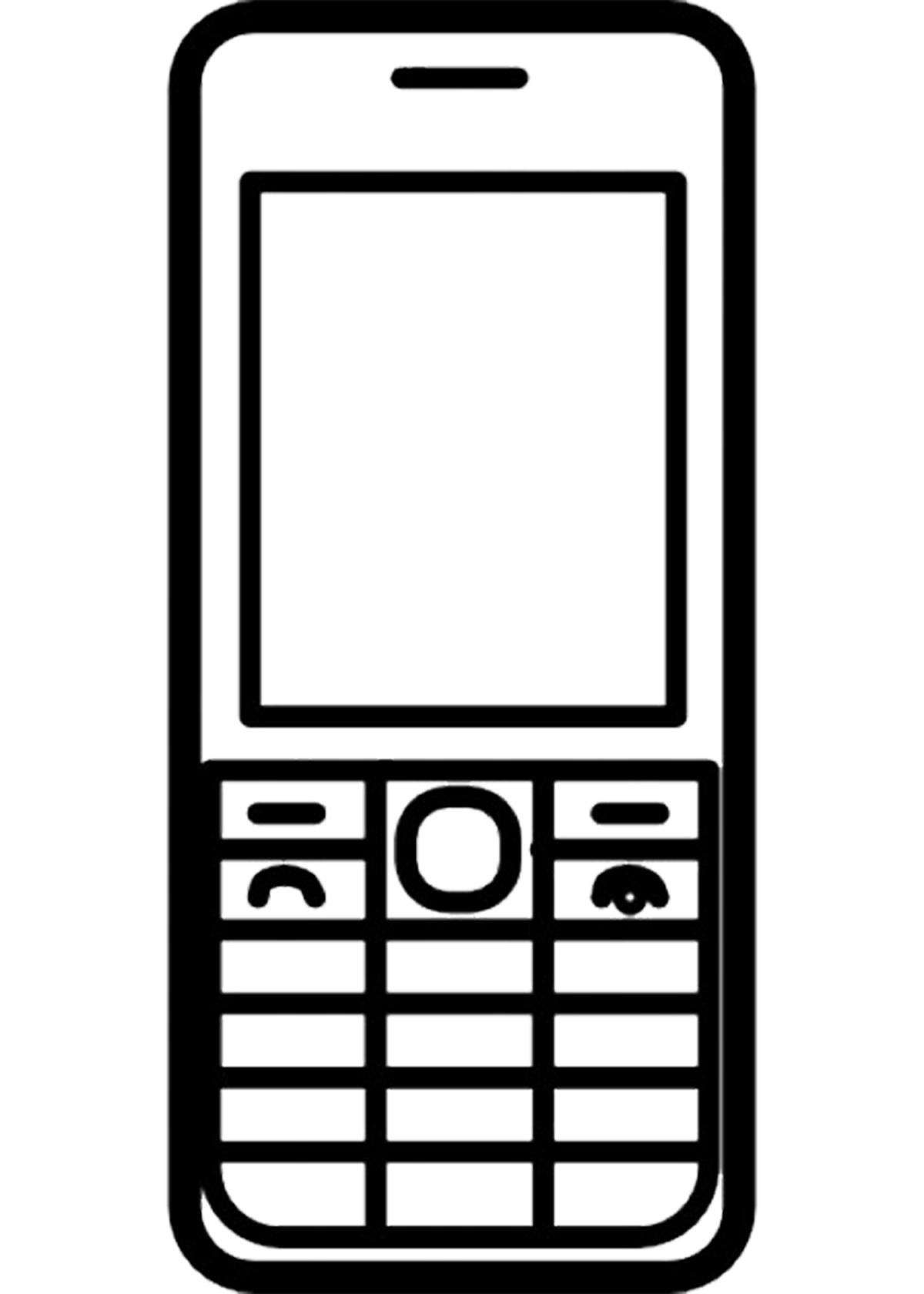 Шаблон мобильного телефона