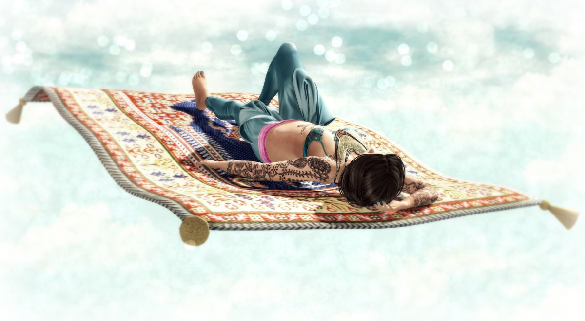 Ковер самолет в небе