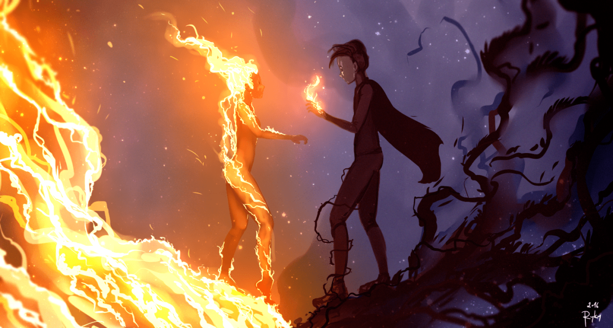 Огненный человек аниме