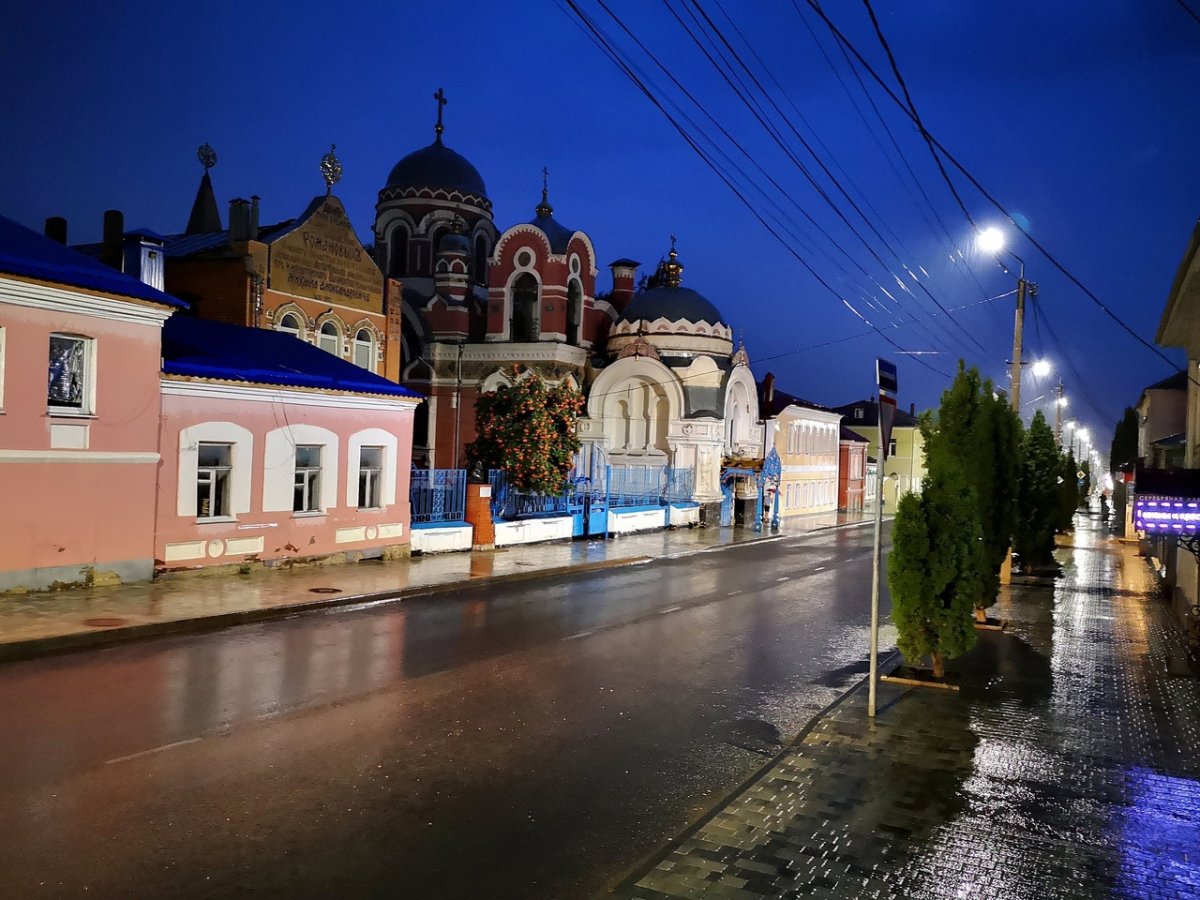 Вознесенский собор Елец на закате