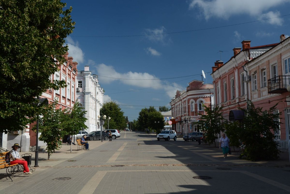 Вознесенский собор Елец с воздуха