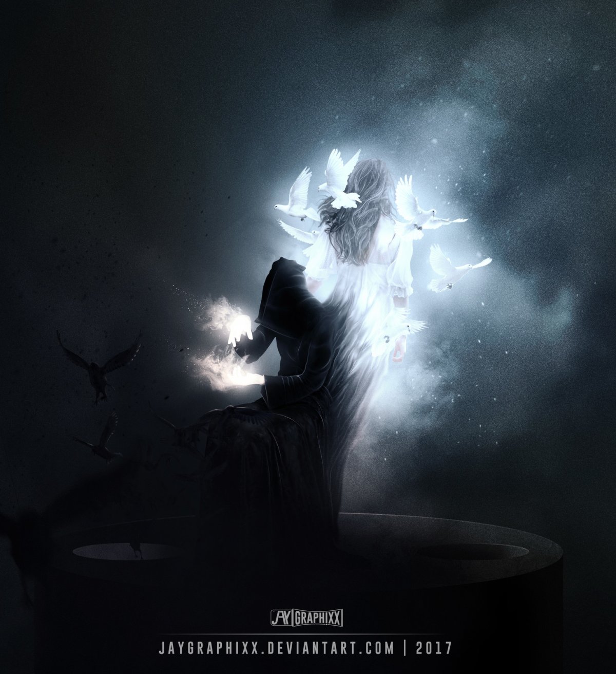 Свет и тьма арт