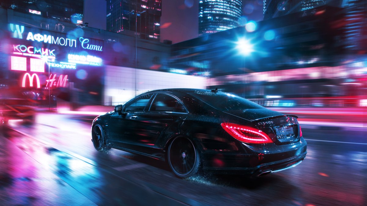 Mercedes Benz CLS 63 AMG дрифт