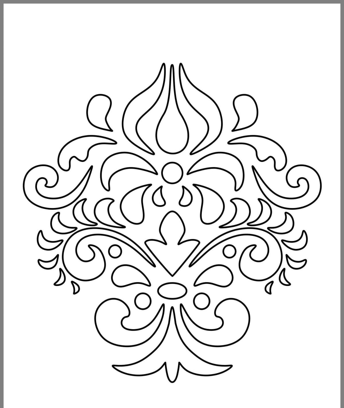 Трафареты узоров для стен