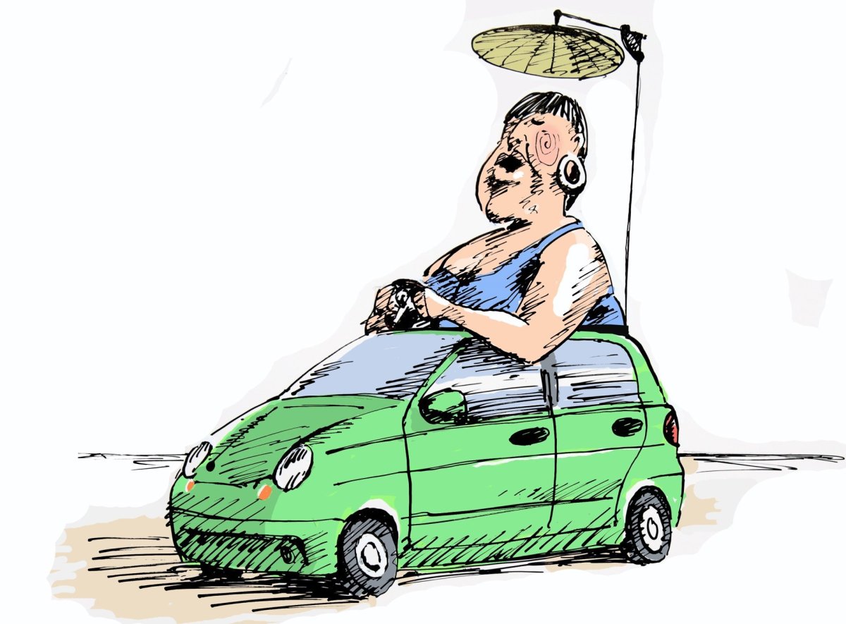 Автомобильный юмор в картинках