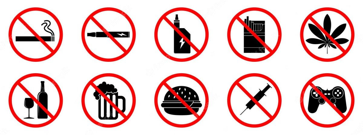 Запрет вредных привычек