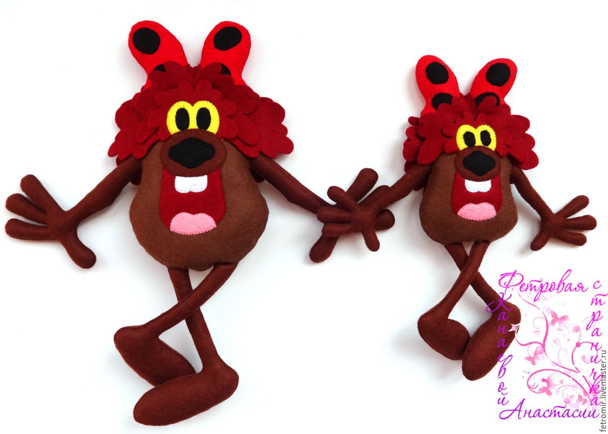 Выкройка Дюдюки из фетра