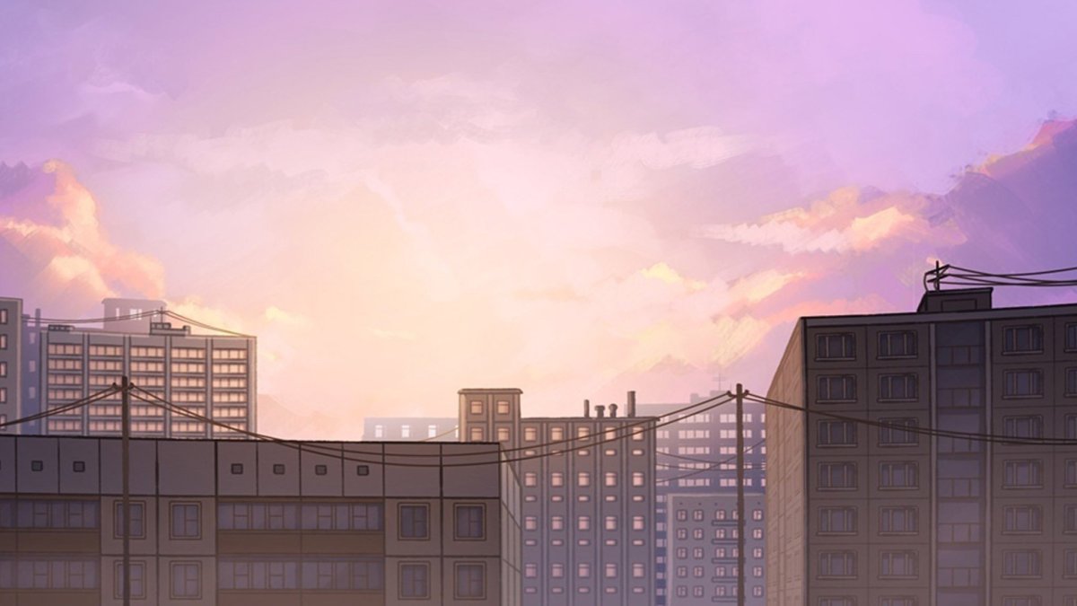 Фиолетовое небо аниме