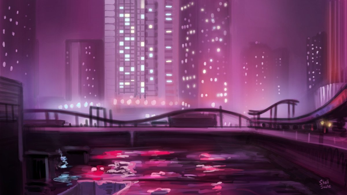 Фон улицы аниме гача лайф