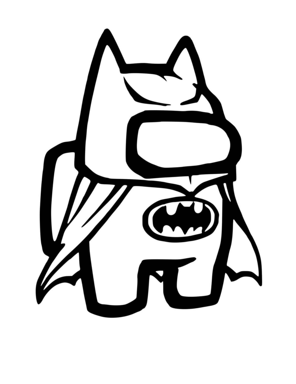 Раскраска амонг АС