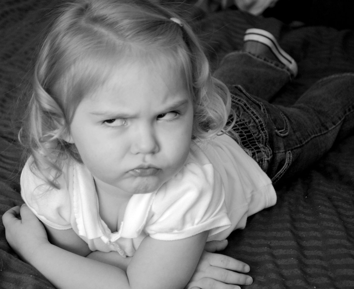 Обиженная девочка