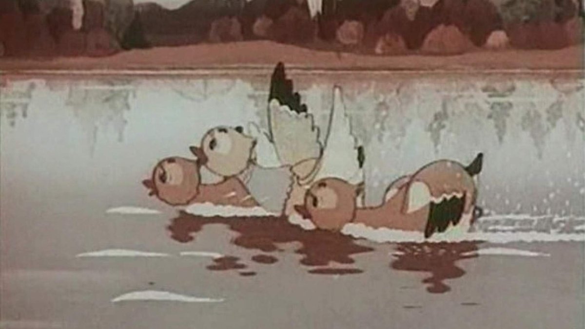 Серая шейка мультфильм