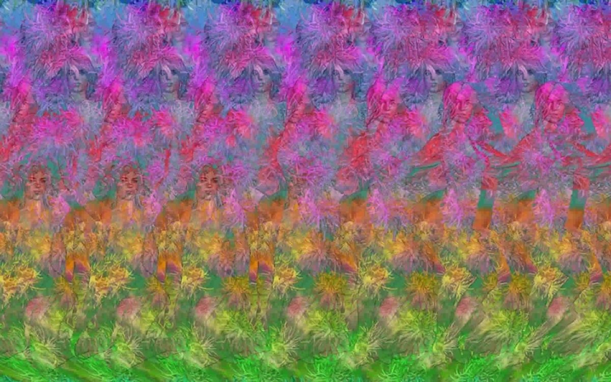 3д стереограмма