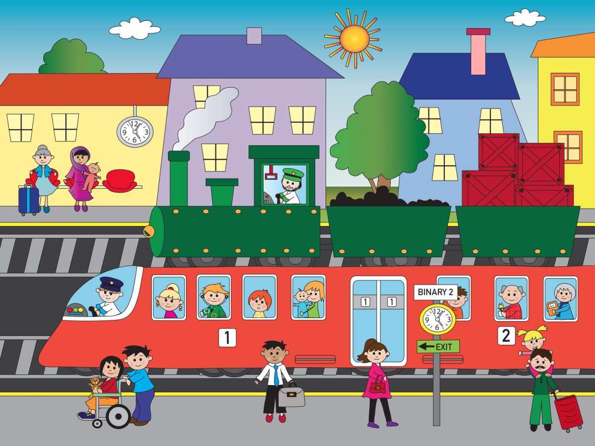 Вокзал из мультика