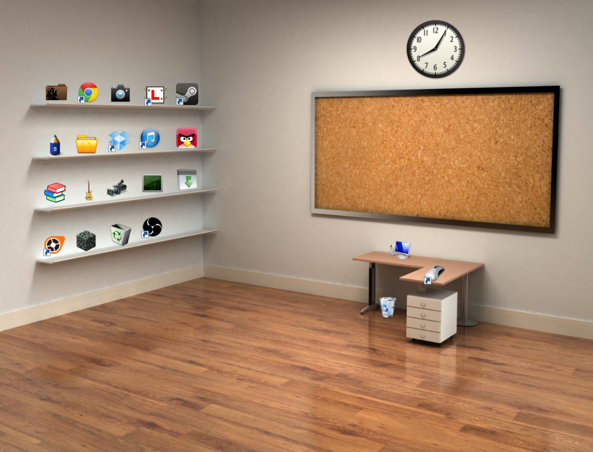 Рабочий стол полочки