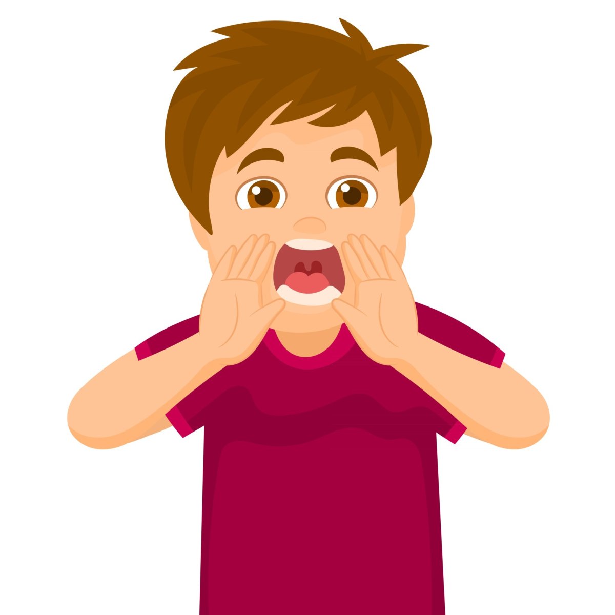 Орущий ребенок вектор