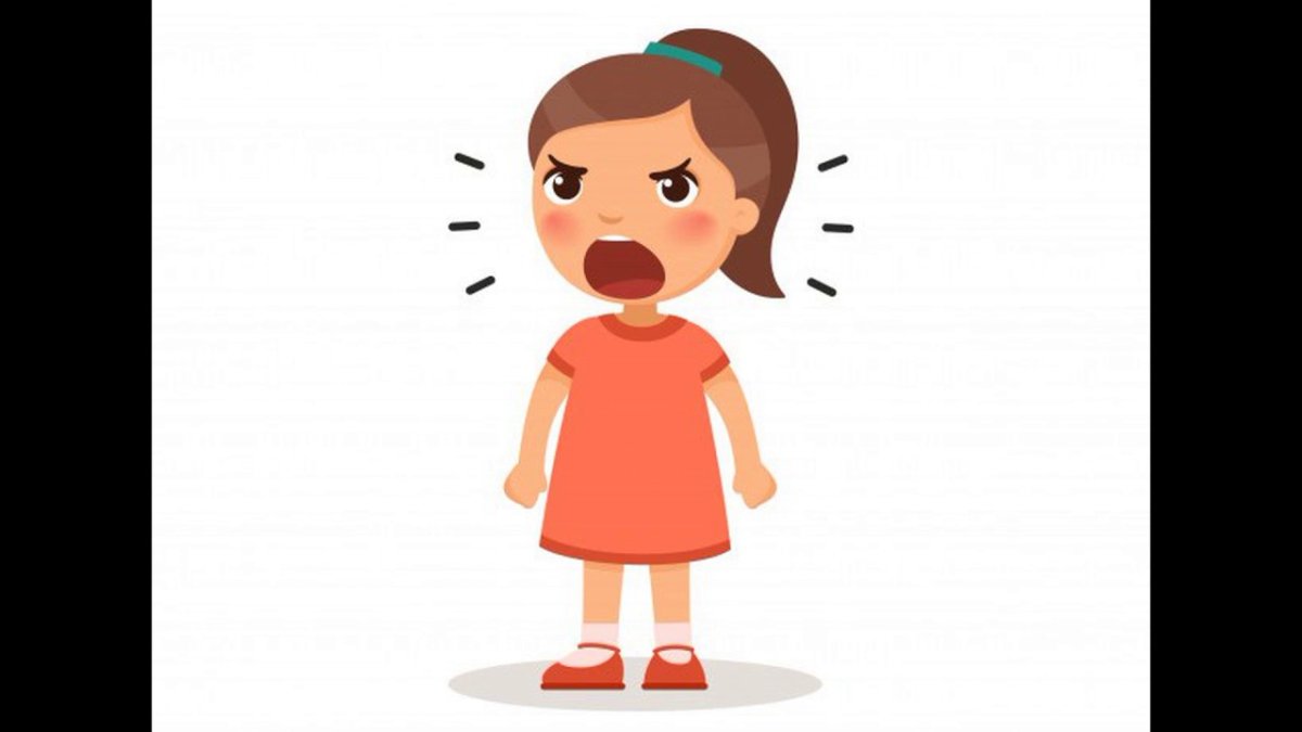 Ребенок кричит рисунок