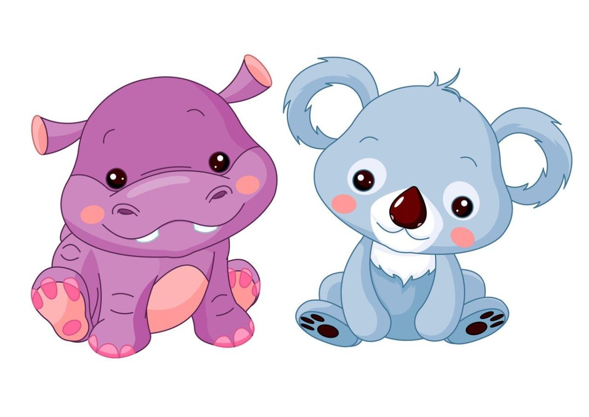 Мультяшные зверята