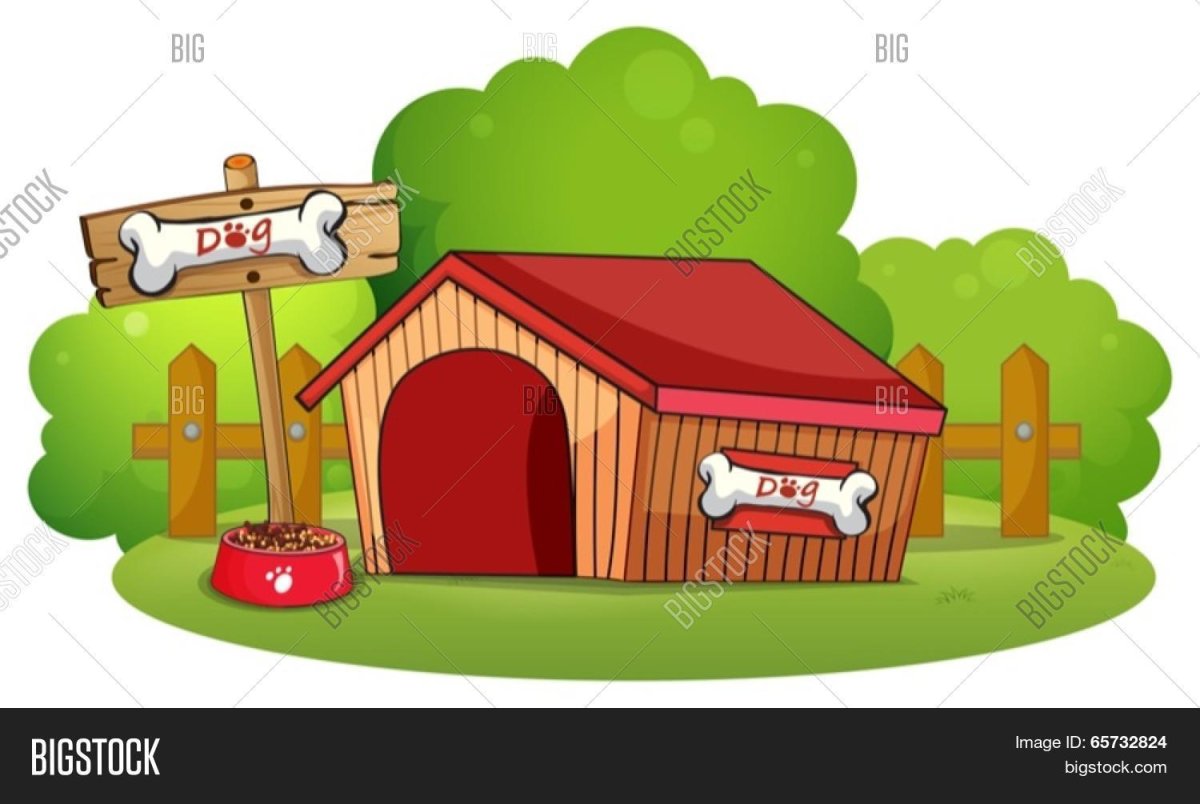 Собака ребенок и домик