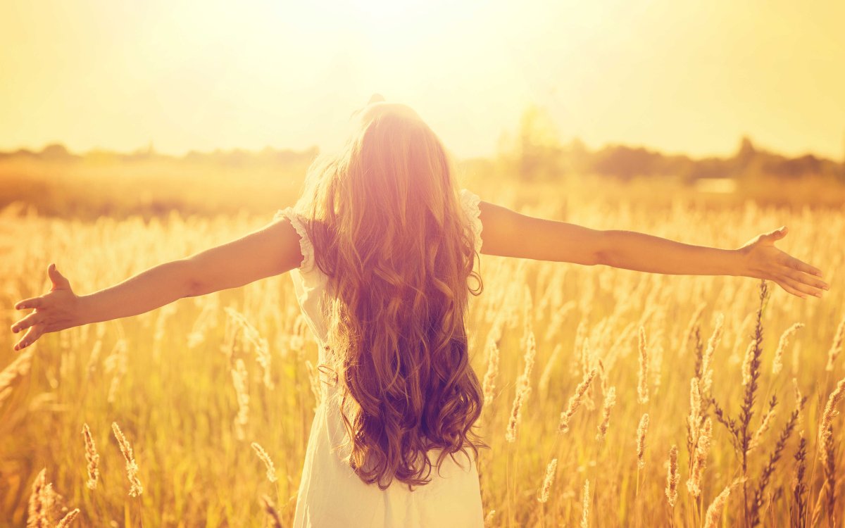 Женщина море счастье