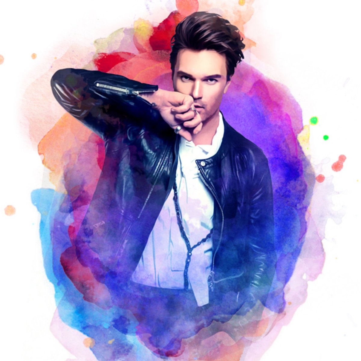 Певец на прозрачном фоне