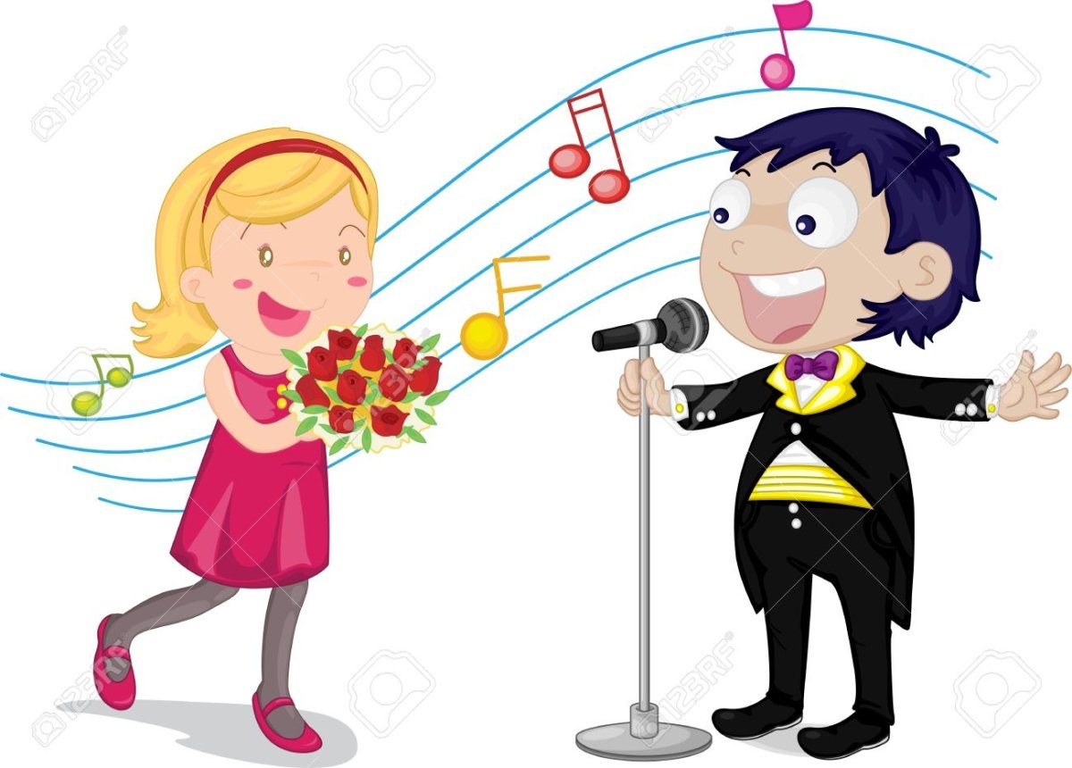 Мальчик поет