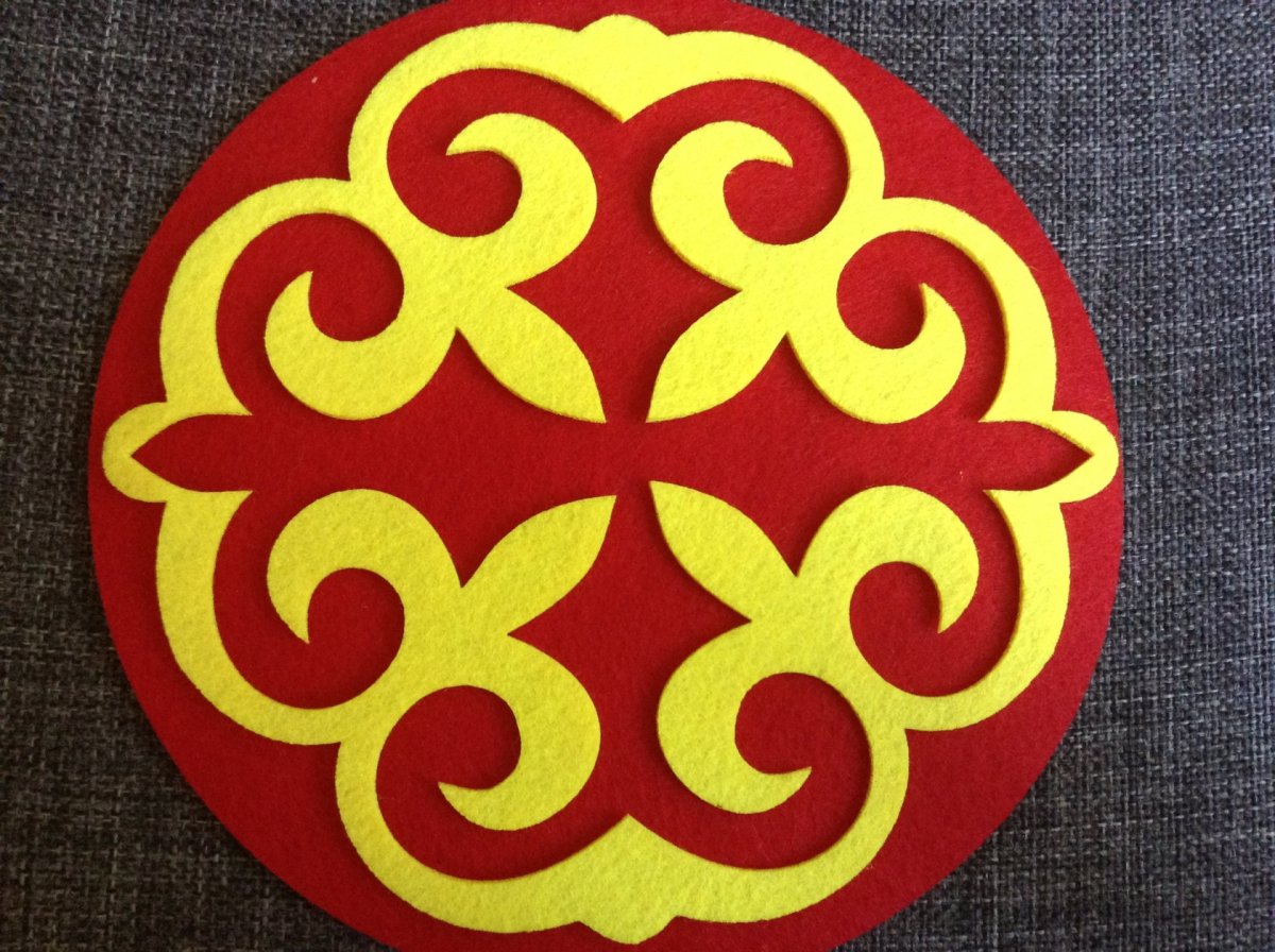 Казахский орнамент вектор