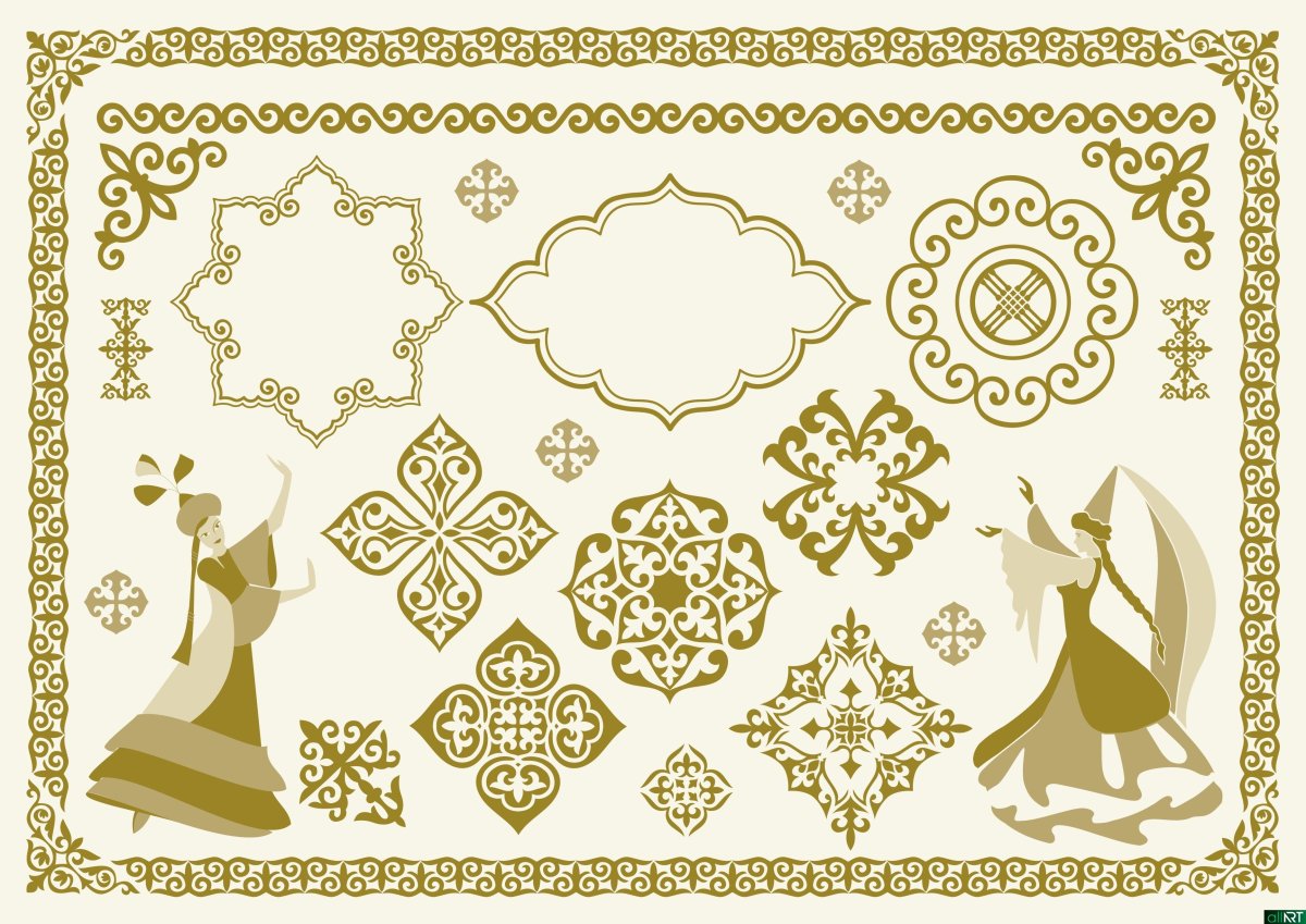 Кыргызский орнамент Оймо