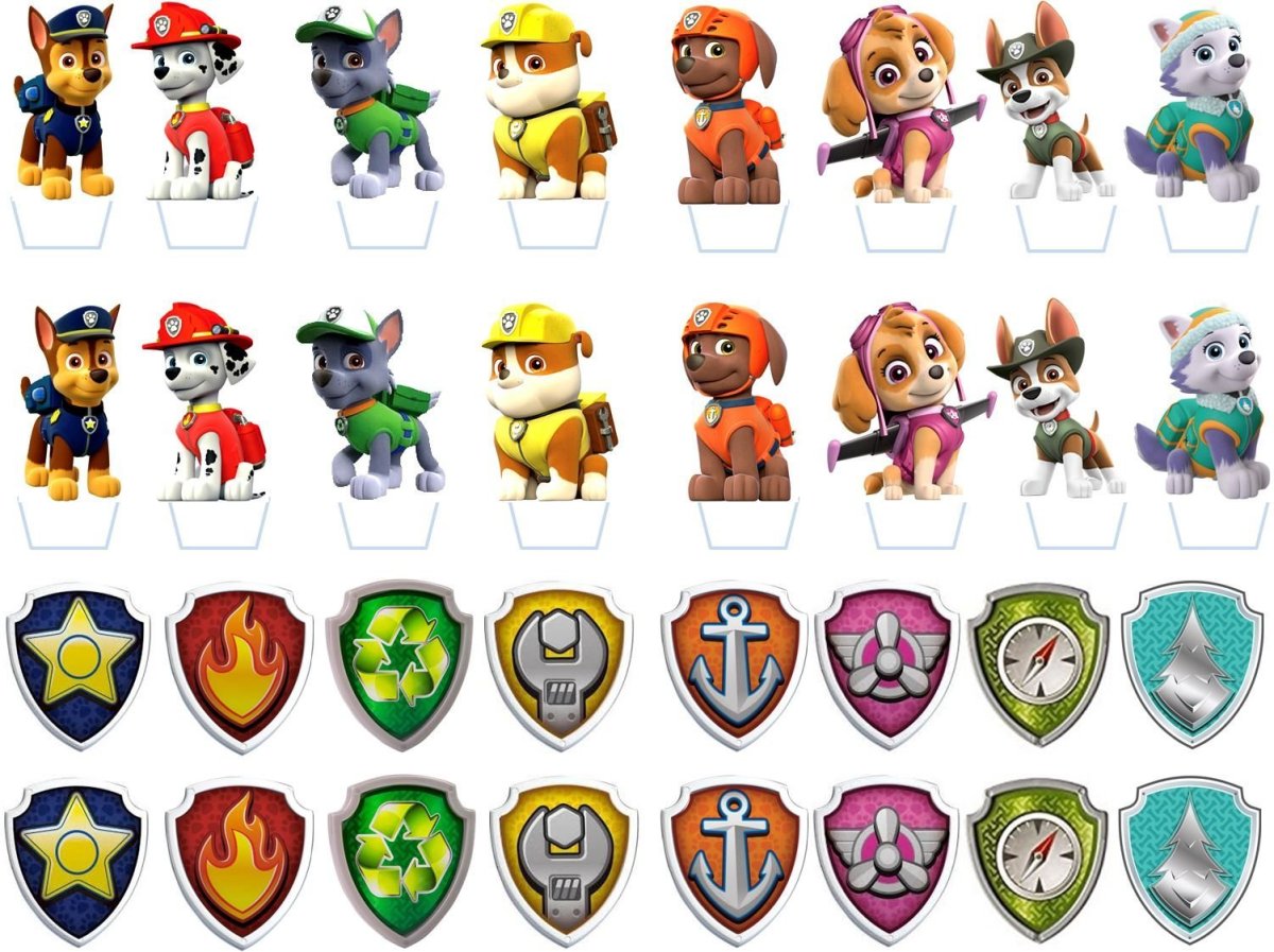 Щенячий патруль значки мега щенков