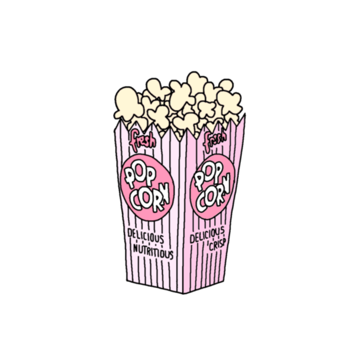 Стикер попкорн
