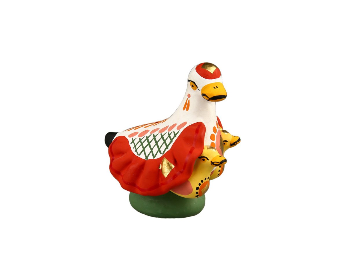 Дымковская игрушка петух свистулька