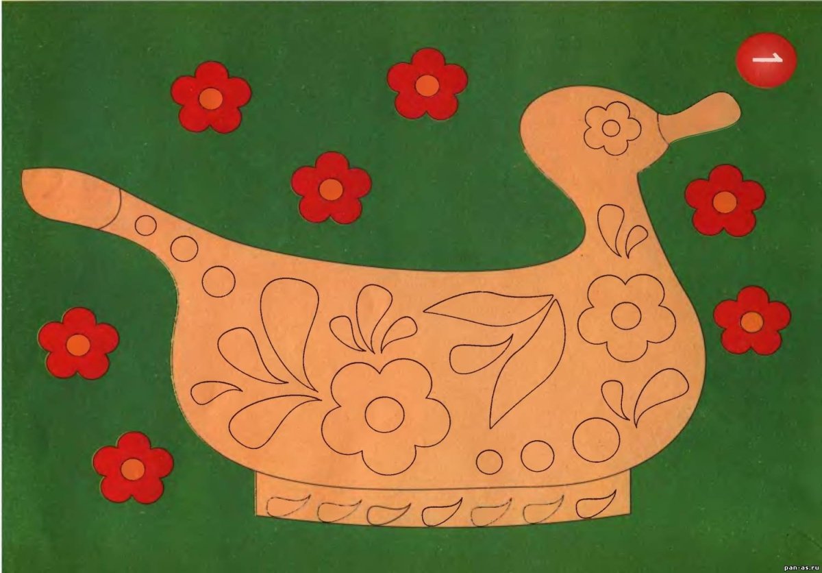 Поэтапная лепка дымковской птички в подготовительной группе