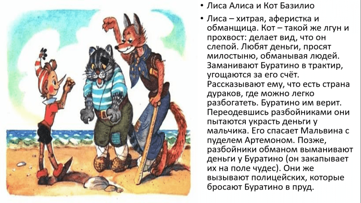 Кат Базилио и Лисс Алиса