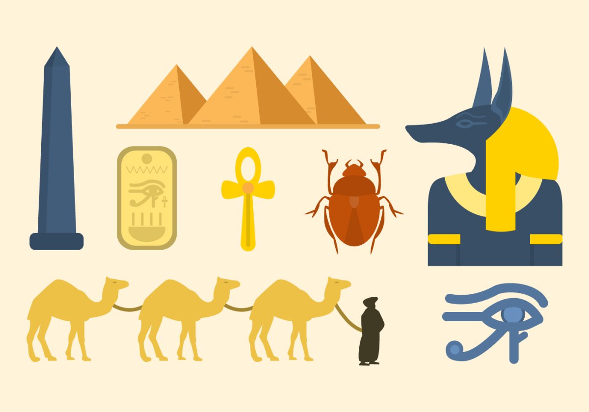 Одежда императора в Египте рисунок