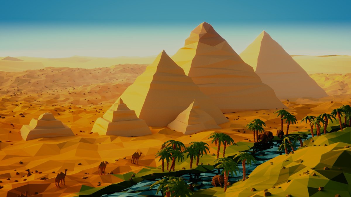 Египетский верблюд в векторе