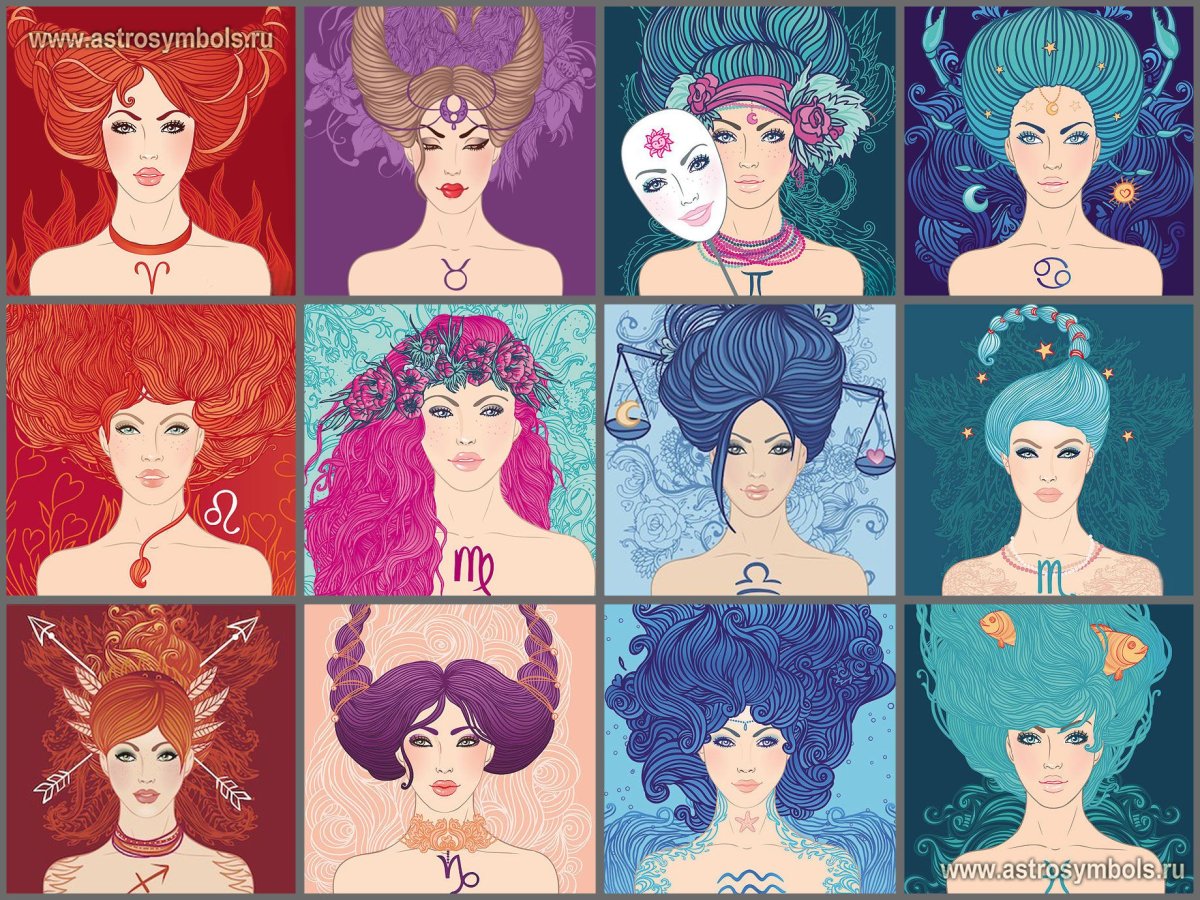 Знаки зодиака девушки