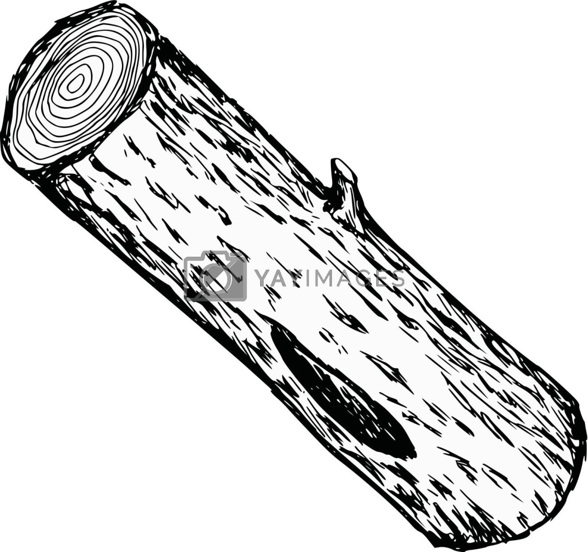 Бревно карандашом