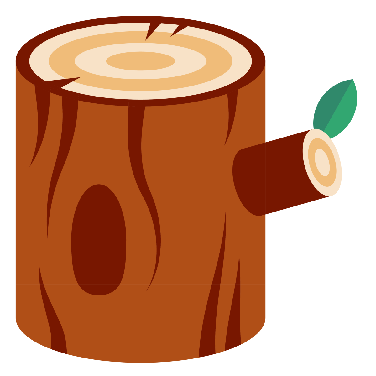 Бревно мультяшное