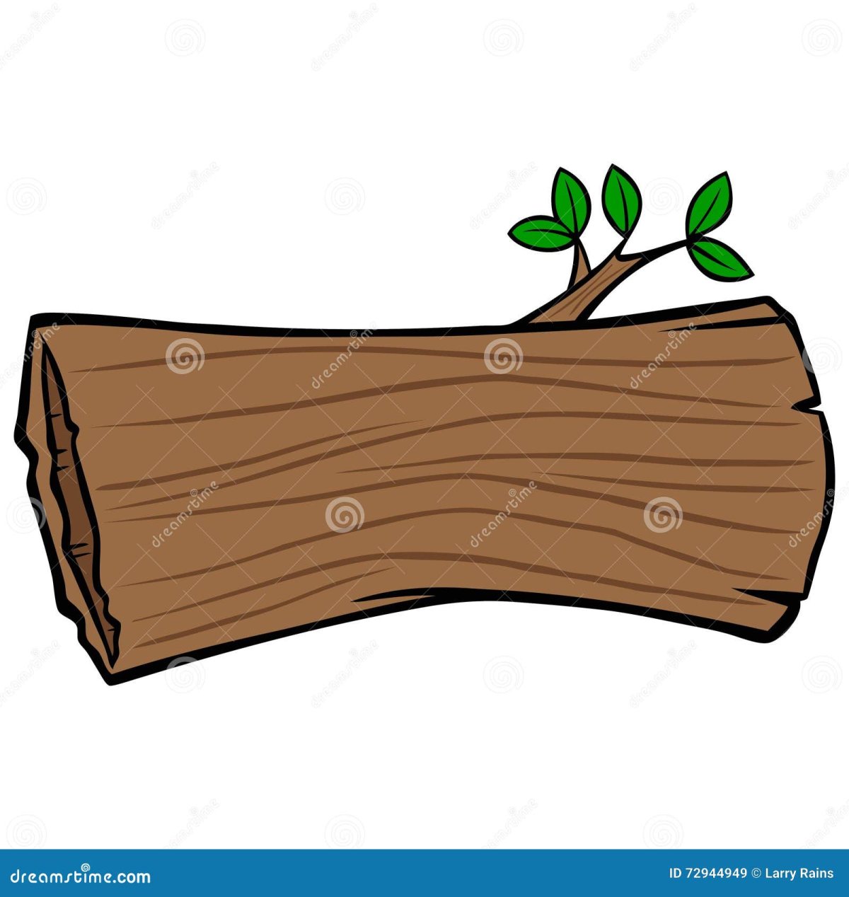 Бревно мультяшное