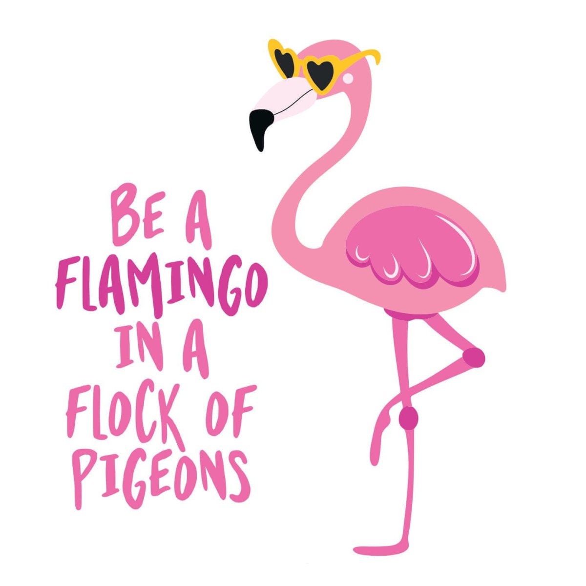 Фламинго надпись