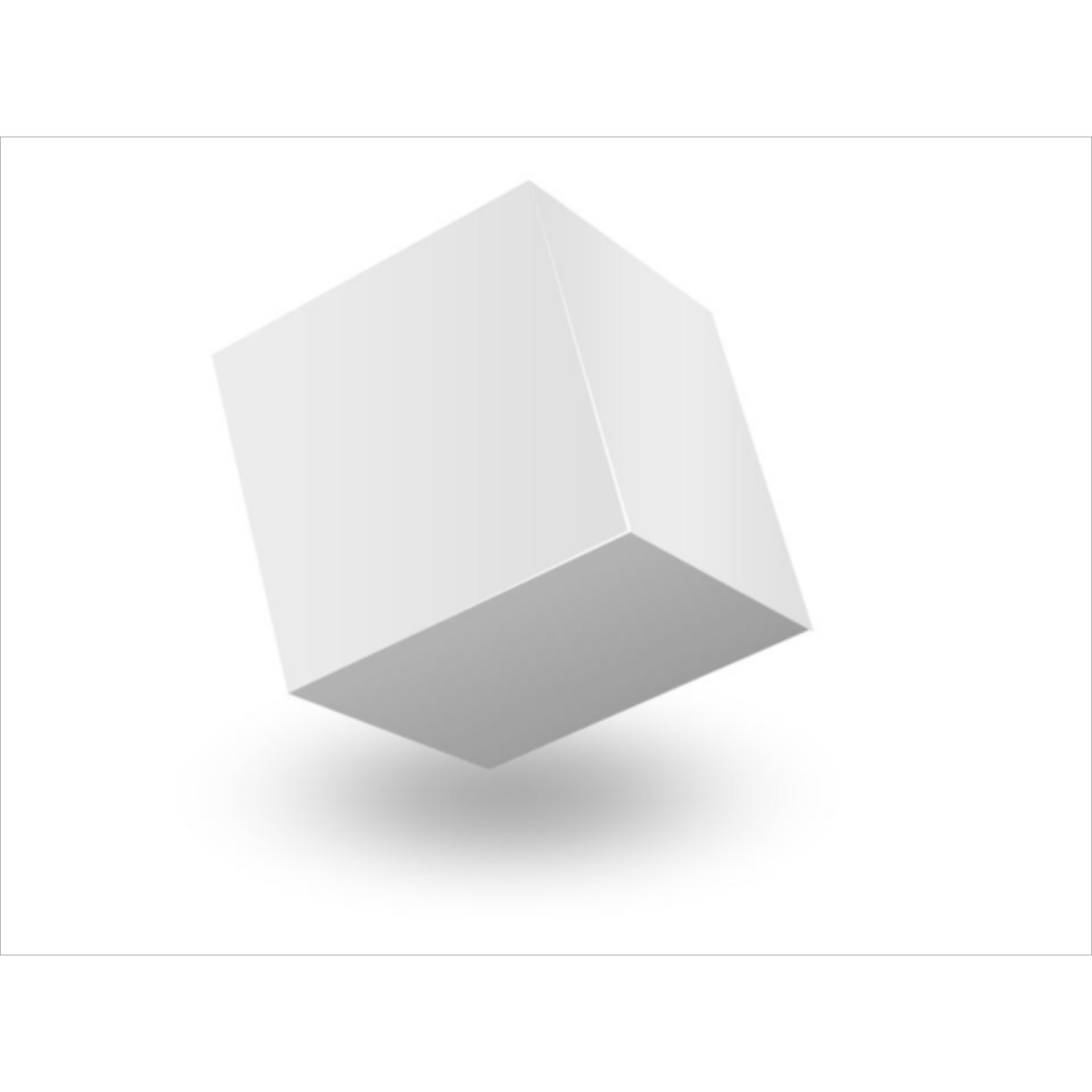 Объемный квадрат