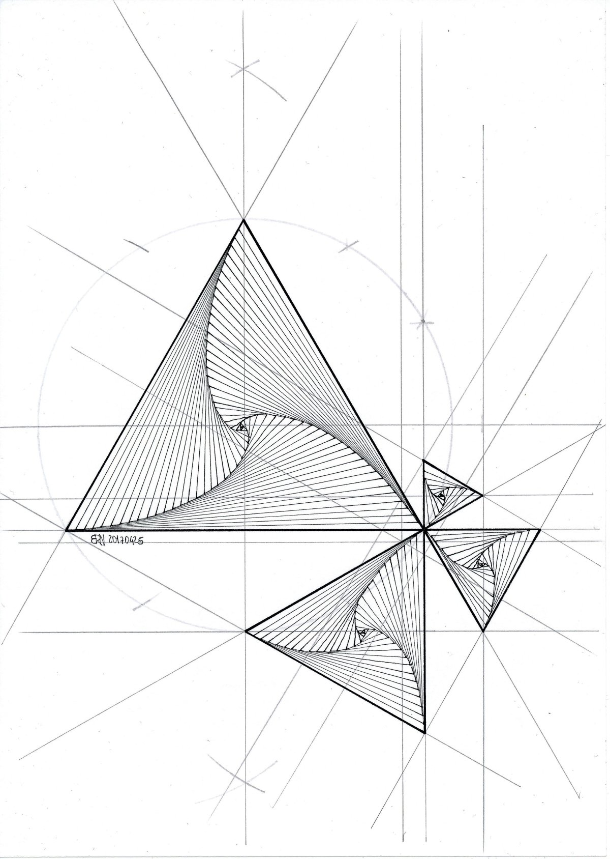 Геометрический симметричный рисунок