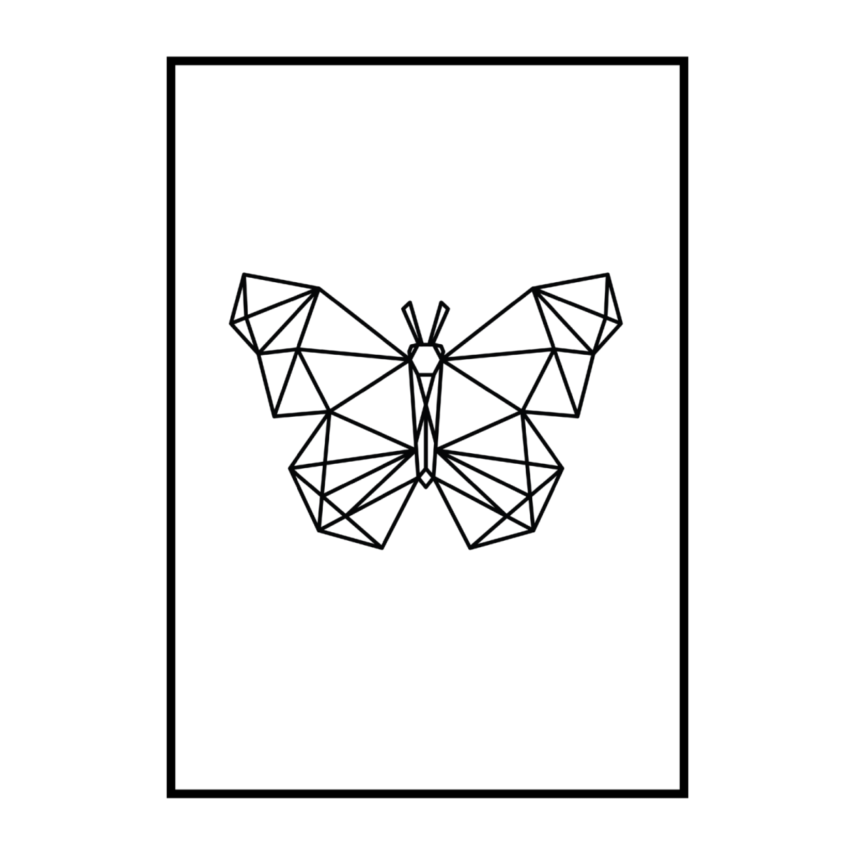 Бабочка из линий