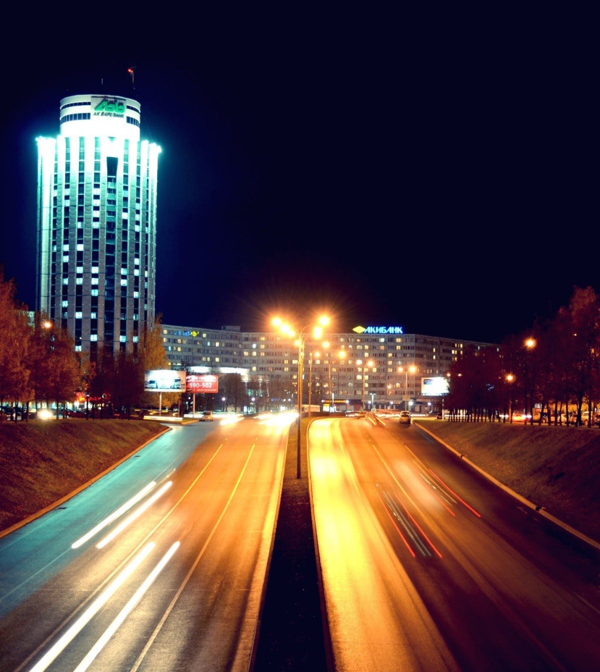 Мэрия ночью Набережные Челны