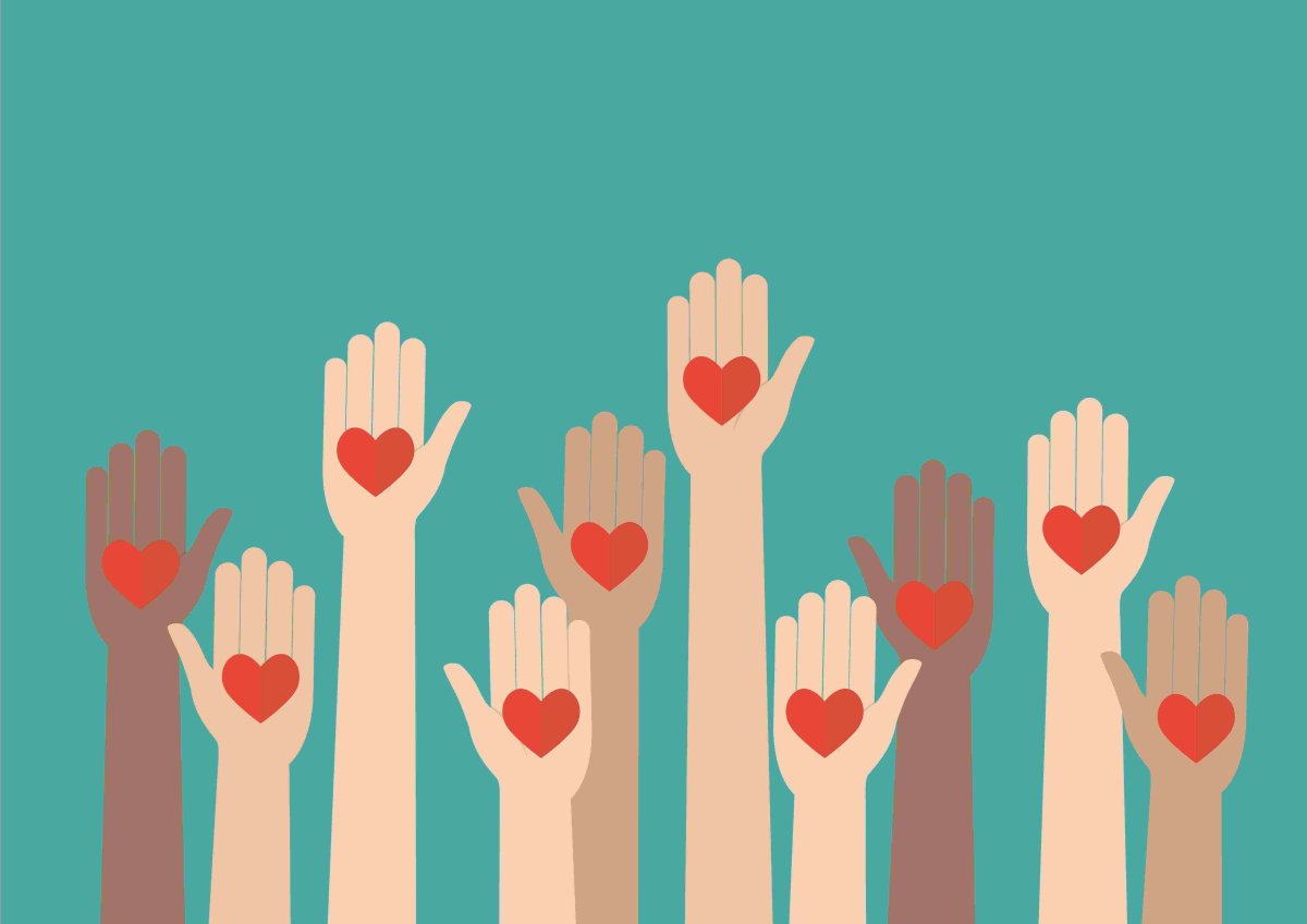 Волонтеры фон