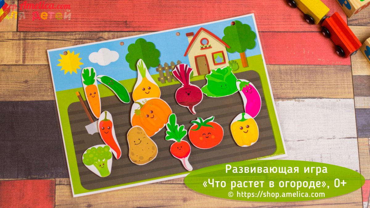 Огород с грядками для детей