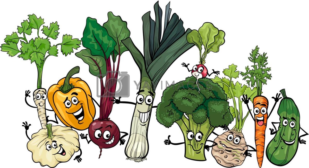 Иллюстрация огорода для детей