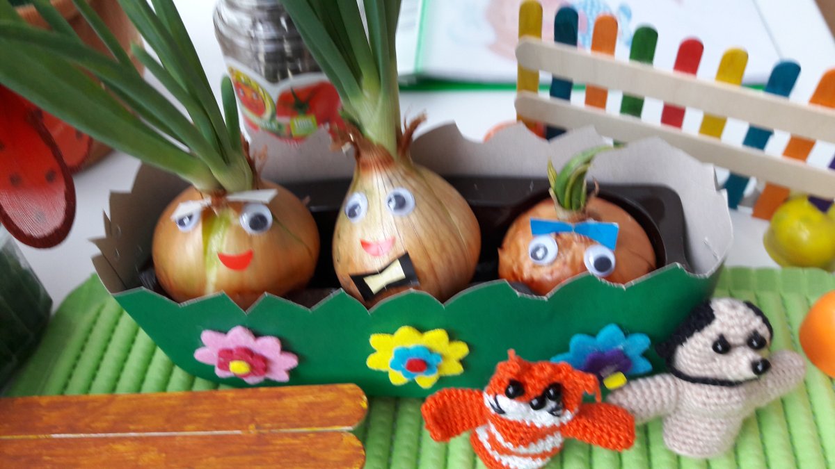 Огород с овощами для детей