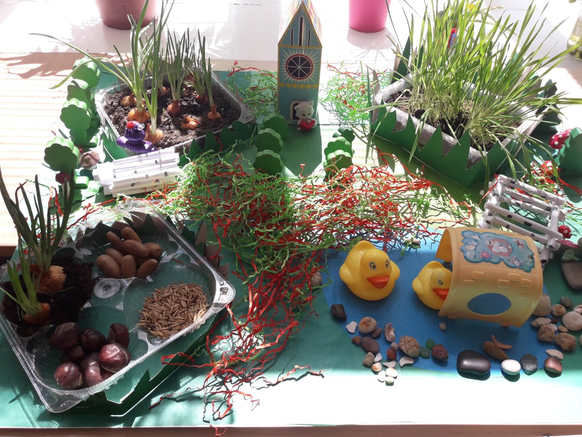 Огород с грядками для детей